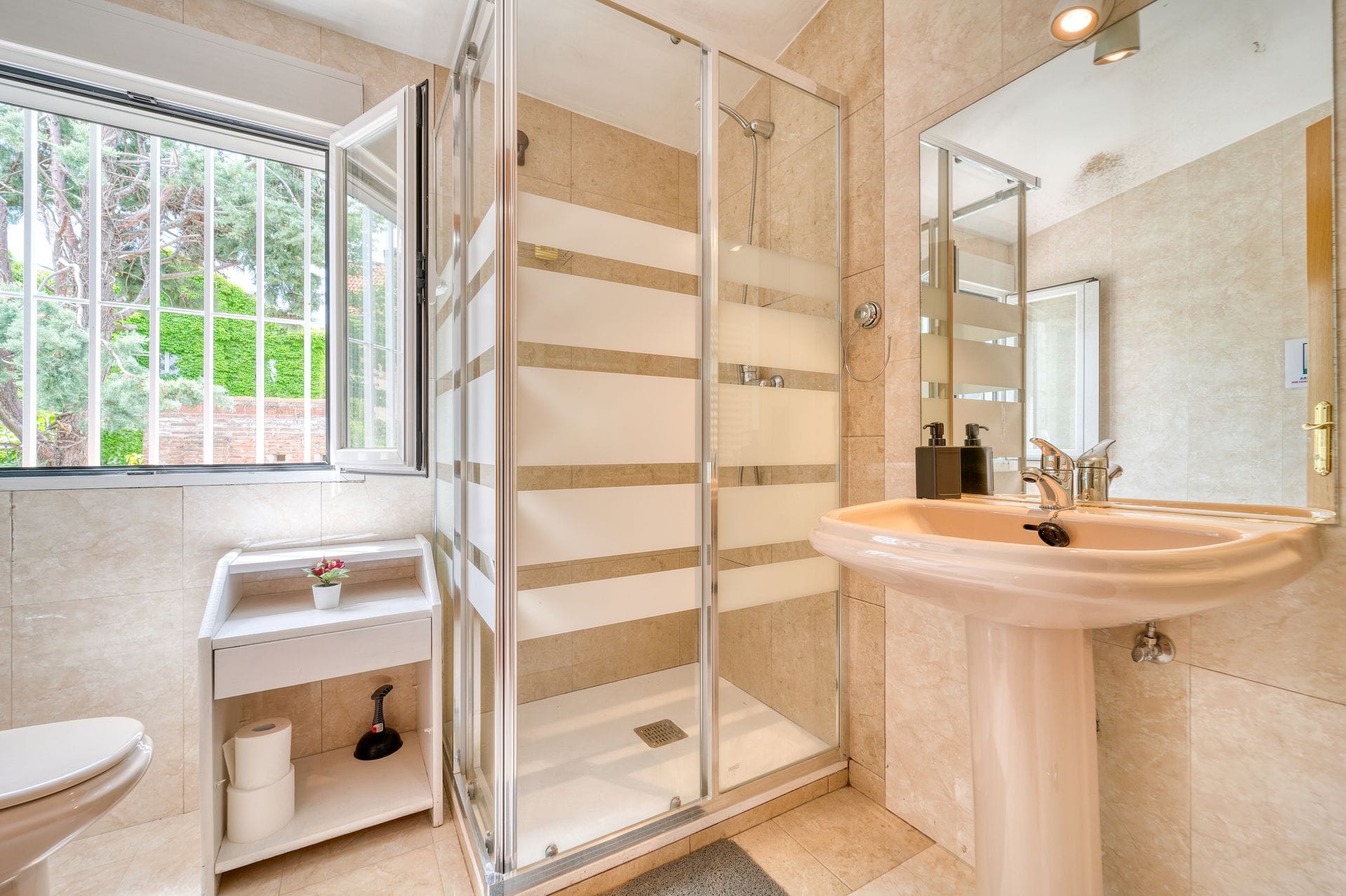 Modern shower room fitted by a plumber in Millbrook